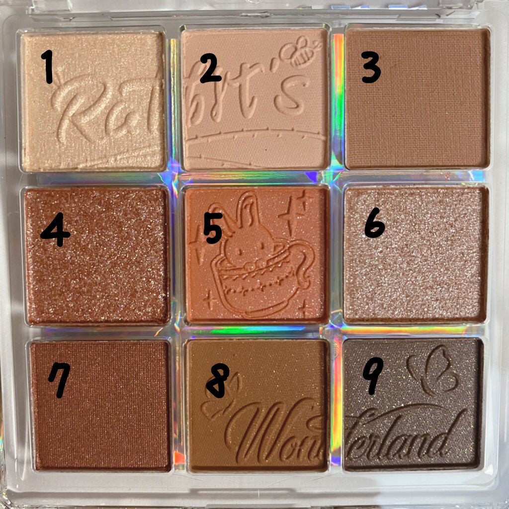 クォーツ 9色アイシャドウパレット(ドリームランドアイシャドウ)/ZEESEA/アイシャドウパレットを使ったクチコミ(4枚目)