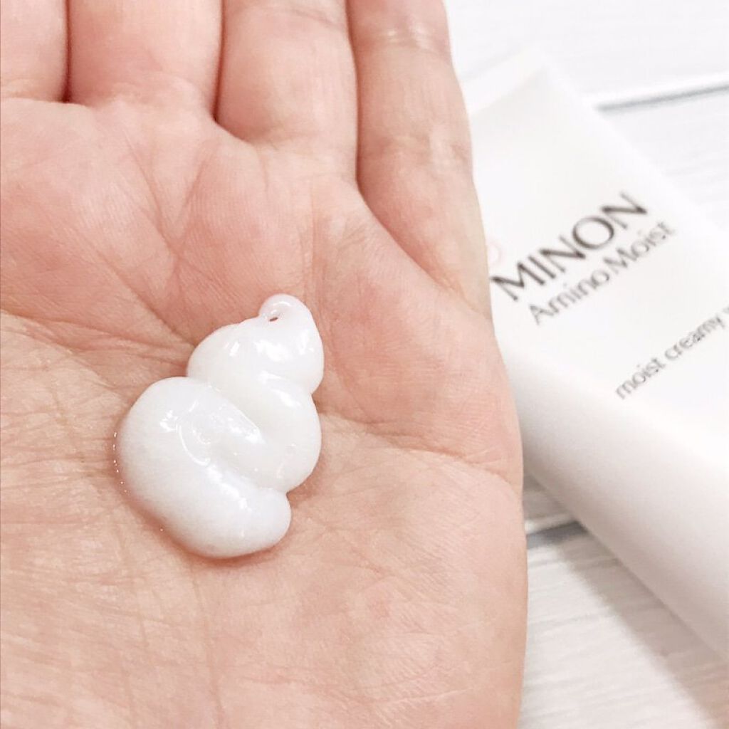 アミノモイスト モイストクリーミィ ウォッシュ/ミノン/洗顔フォームを使ったクチコミ（3枚目）