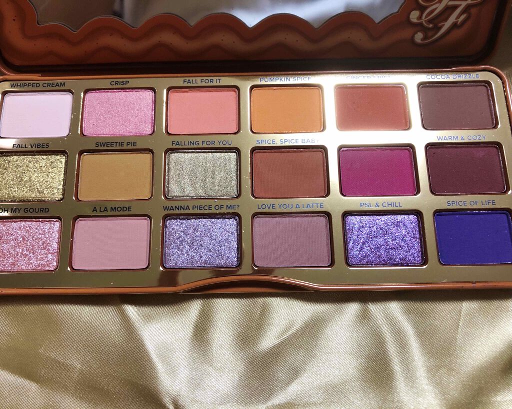 パンプキン スパイス アイシャドウ パレット(旧)/Too Faced/アイシャドウパレットを使ったクチコミ(2枚目)