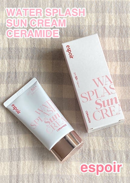 ウォータースプラッシュサンクリーム セラミド/espoir/日焼け止めクリームを使ったクチコミ(1枚目)