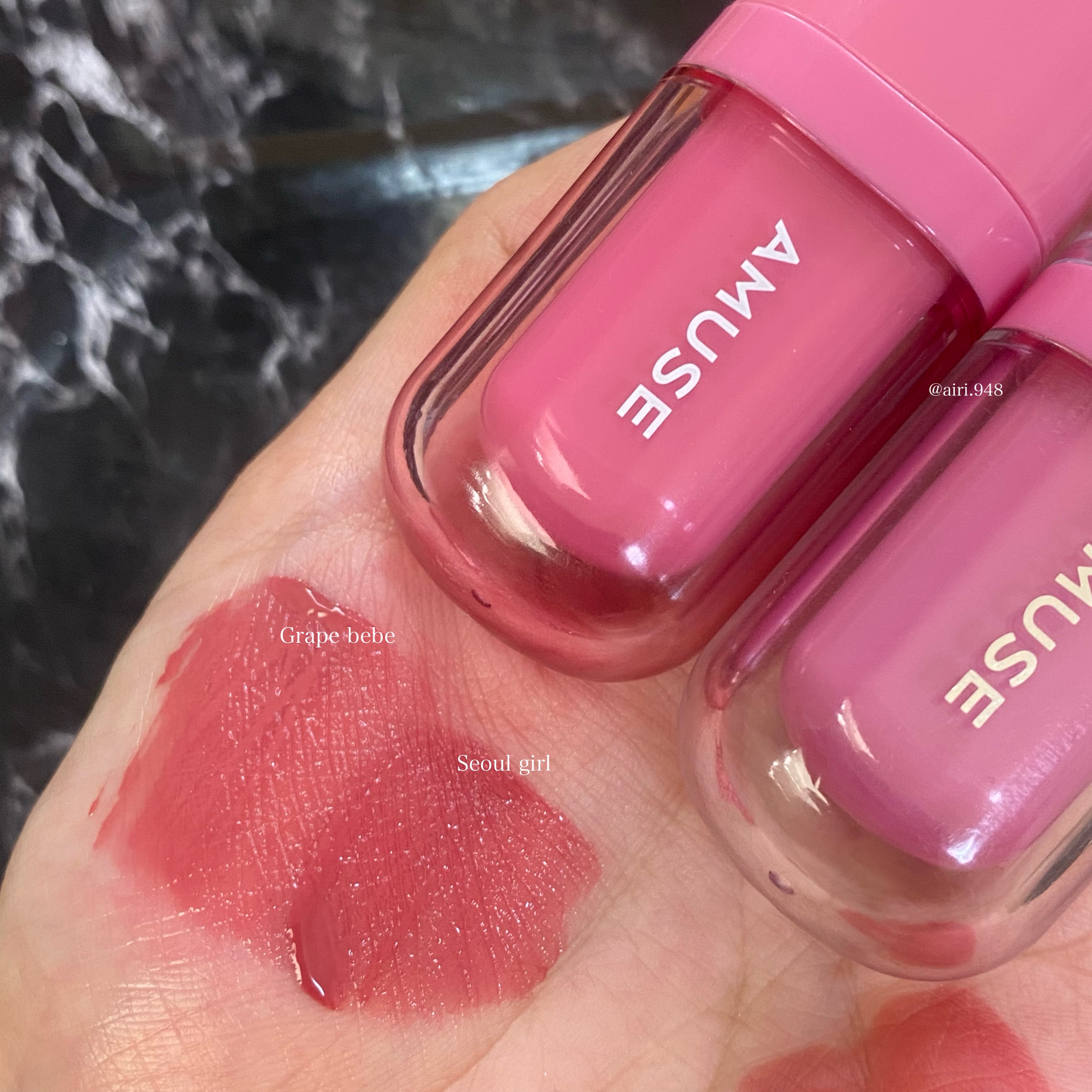 ジェルフィットティント/AMUSE/リップティントを使ったクチコミ（3枚目）