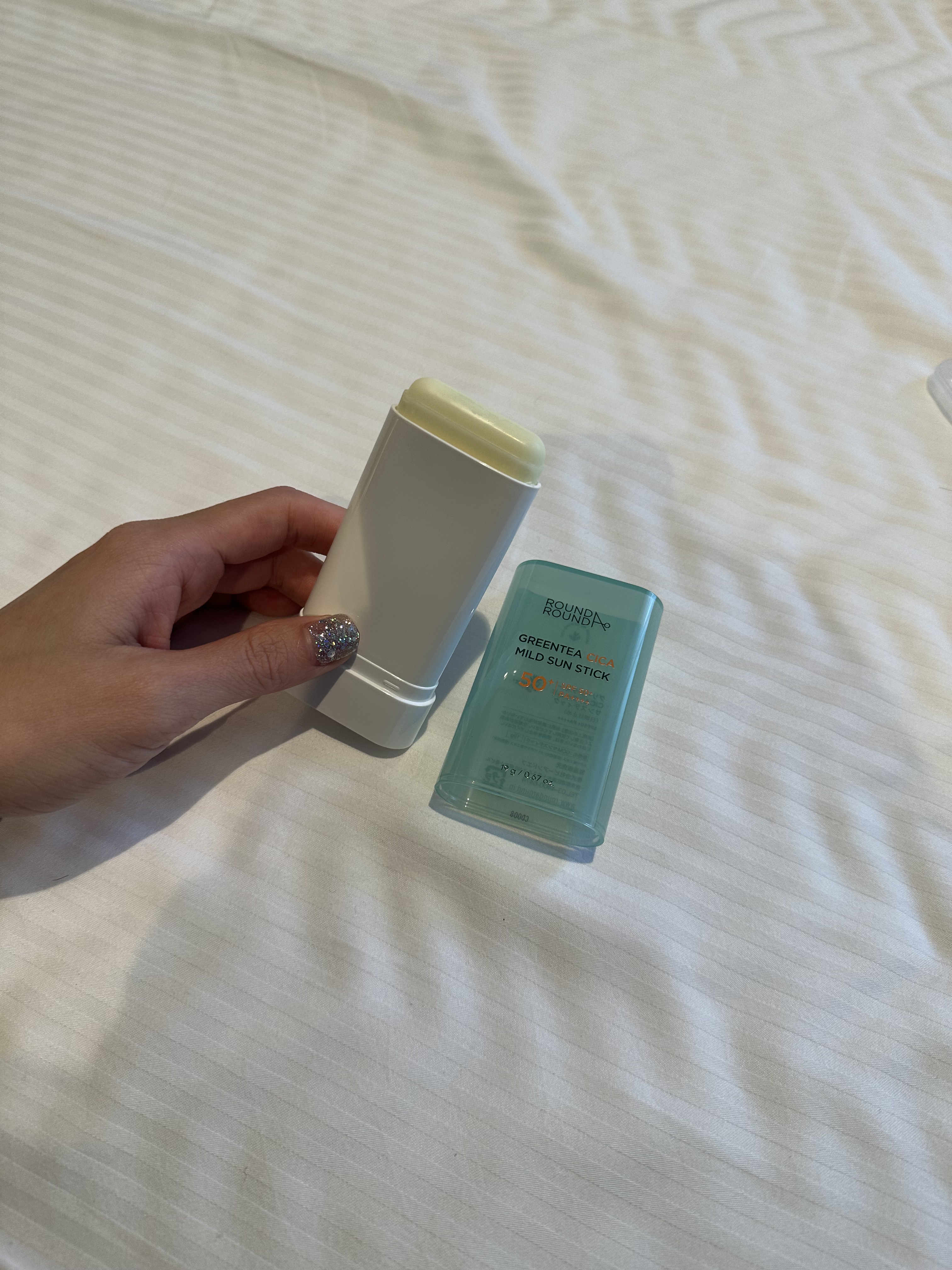 グリーンティー CICA マイルド サンスティック/ラウンドアラウンド/日焼け止めスティックを使ったクチコミ（2枚目）