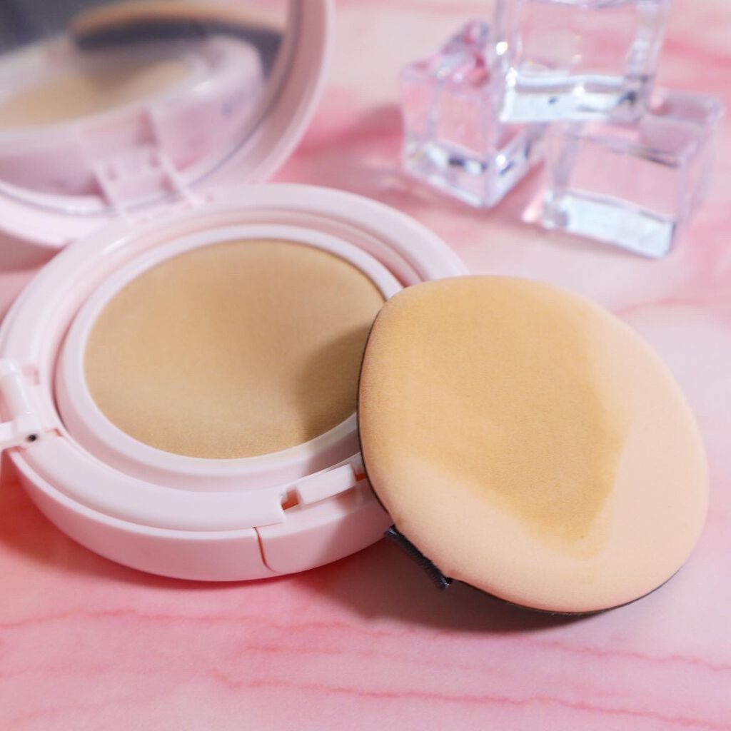 アクアリースキンウェア コンパクト用 パフ/ESPRIQUE/クッションファンデーションを使ったクチコミ（3枚目）