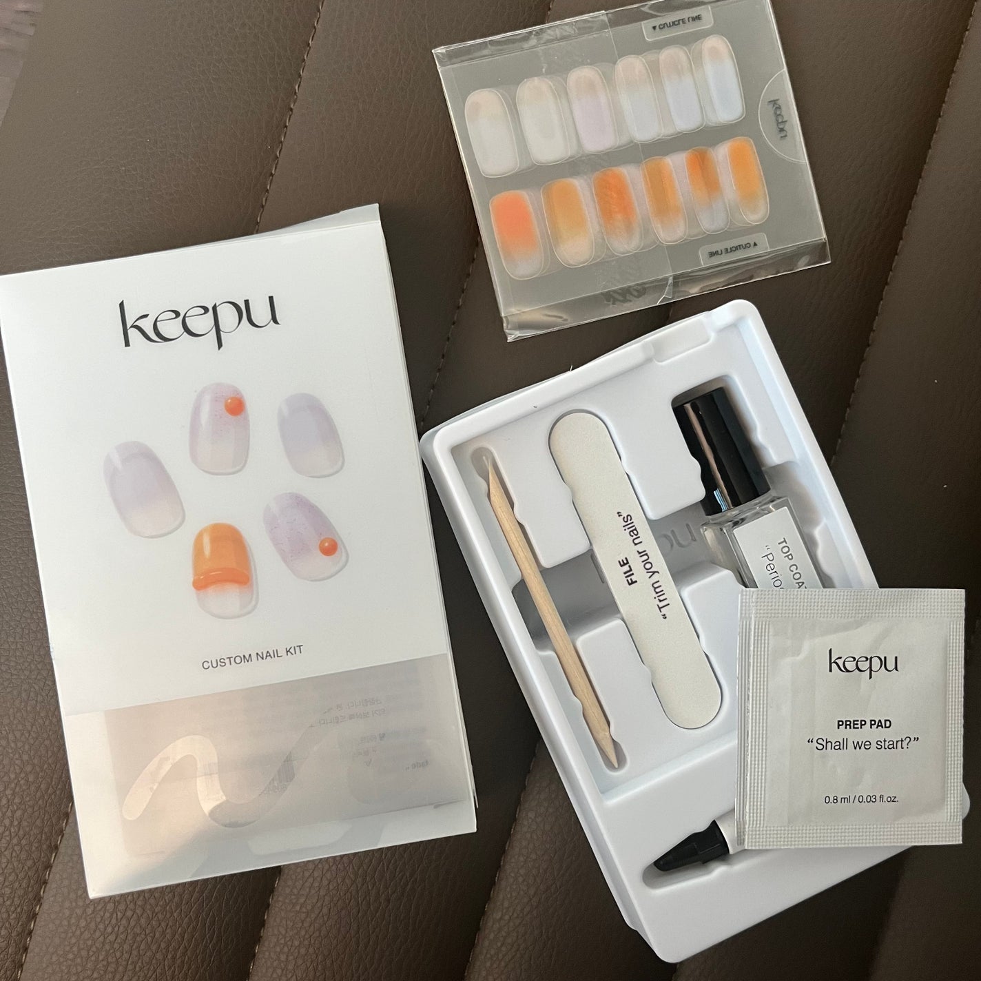 セルフカスタム ネイルシール/KEEPU/ネイルシールを使ったクチコミ(1枚目)