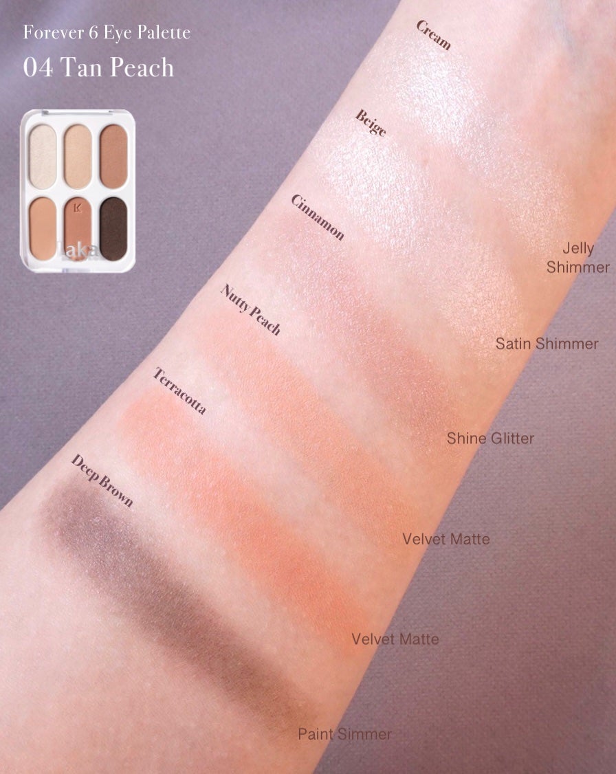 フォーエバー6アイパレット/Laka/アイシャドウパレットを使ったクチコミ(5枚目)