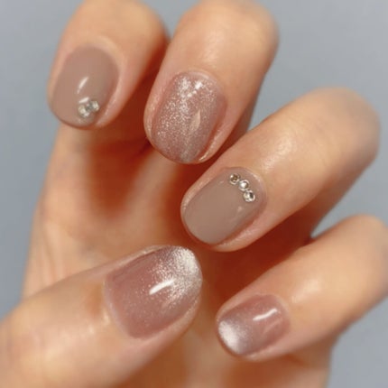 #セルフネイル,#簡単ネイル,#マグネットネイルのネイルデザイン