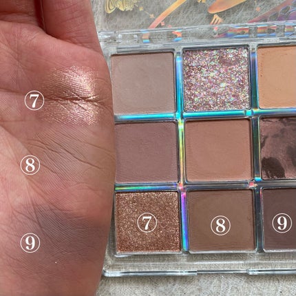 クォーツ 9色アイシャドウパレット(ドリームランドアイシャドウ)/ZEESEA/アイシャドウパレットを使ったクチコミ(4枚目)