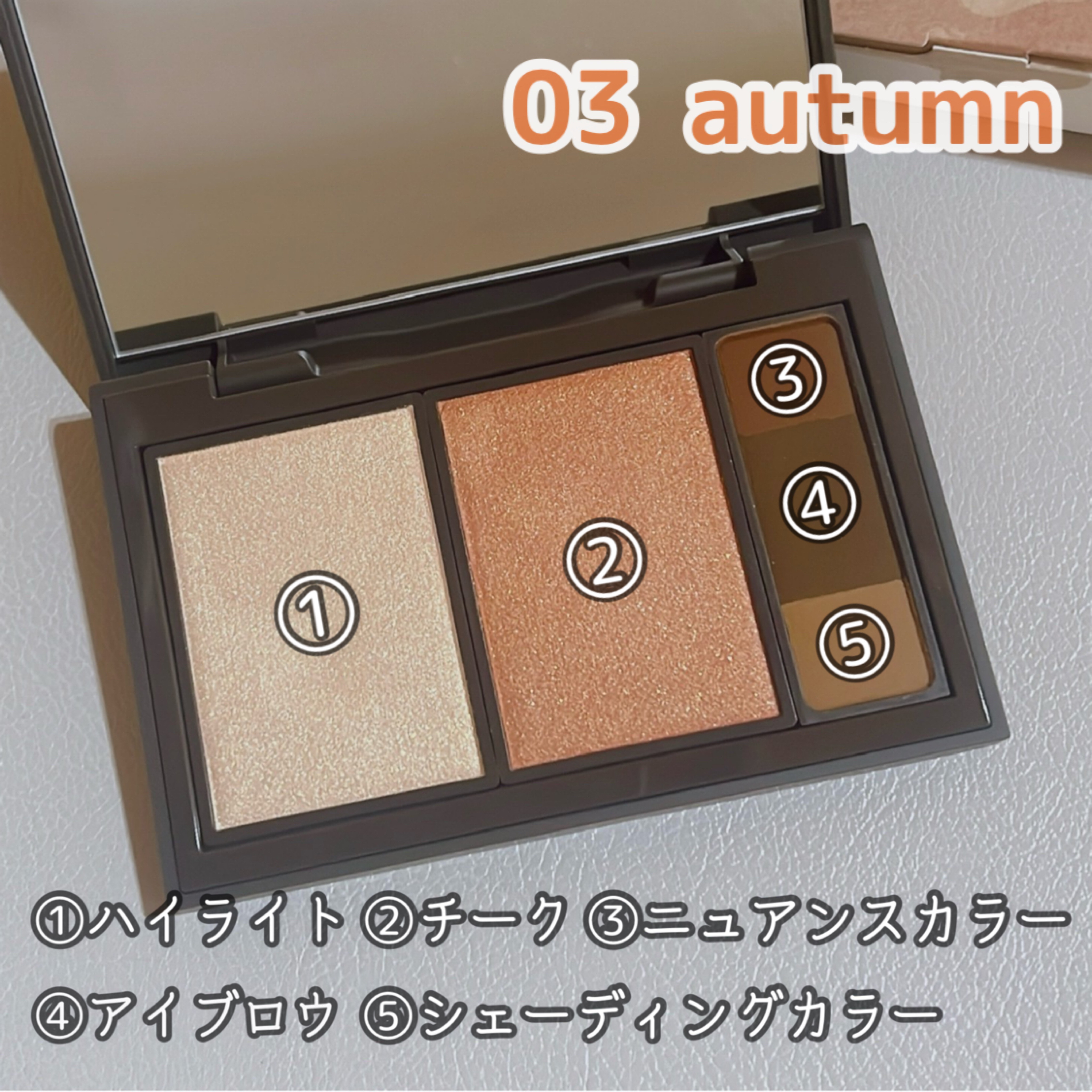 フィット my カラーパレット 03 autumn/STEIASUR（ステイアシュール）/マルチパレットを使ったクチコミ（2枚目）