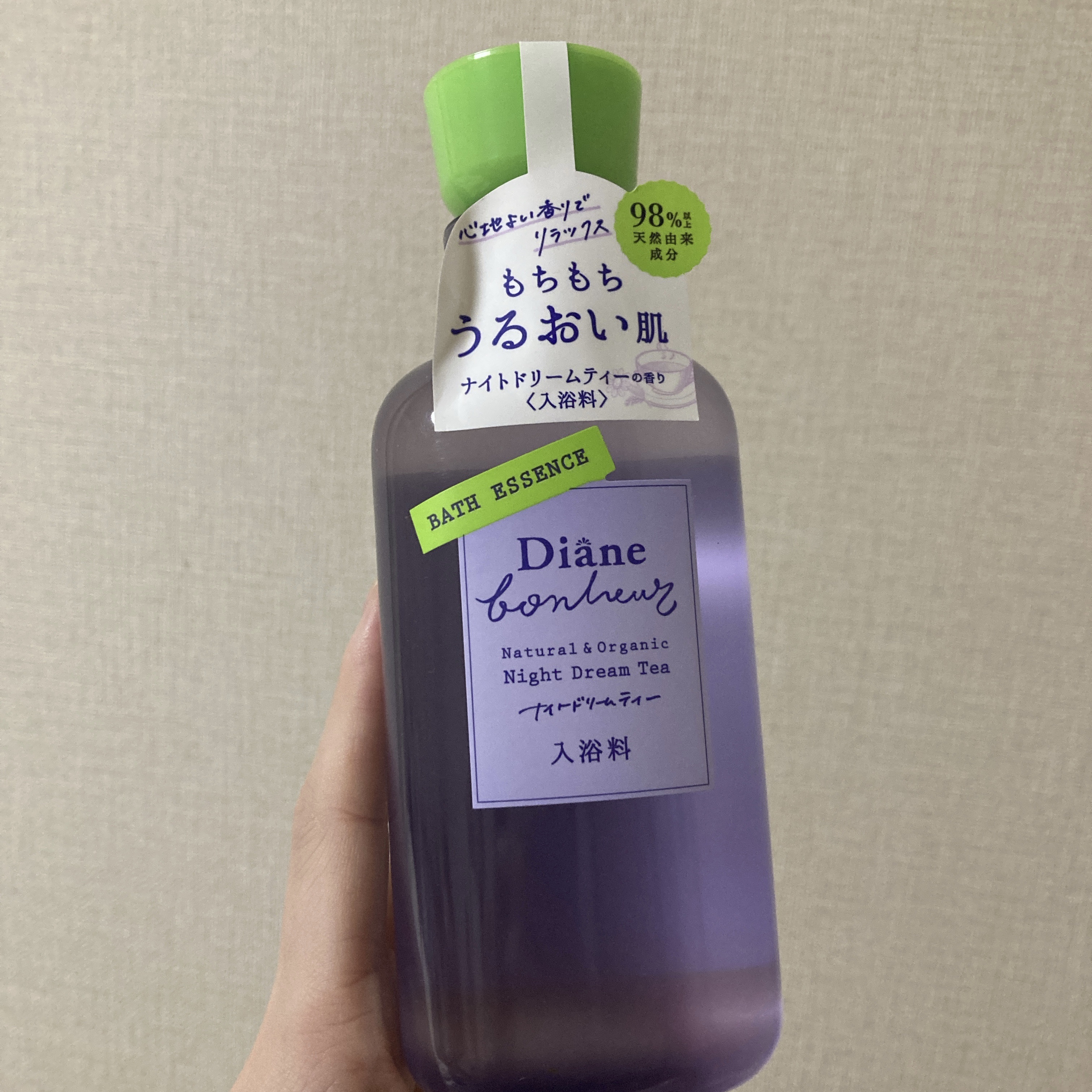 ボヌール バスエッセンス ナイトドリームティーの香り/ダイアン/保湿系入浴剤を使ったクチコミ（1枚目）