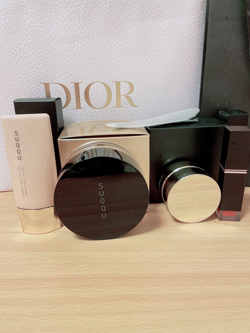 コンフォート リップ フルイド グロウ 03 花筏 -HANAIKADA/SUQQU/口紅を使ったクチコミ（1枚目）