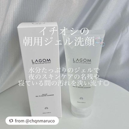 ラゴム ジェルトゥウォーター クレンザー(朝用洗顔)/LAGOM /その他洗顔料を使ったクチコミ(2枚目)