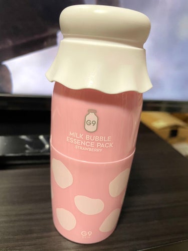 MILK BUBBLE ESSENCE PACK ＃STRAWBERRY/G9SKIN/美容液を使ったクチコミ（1枚目）