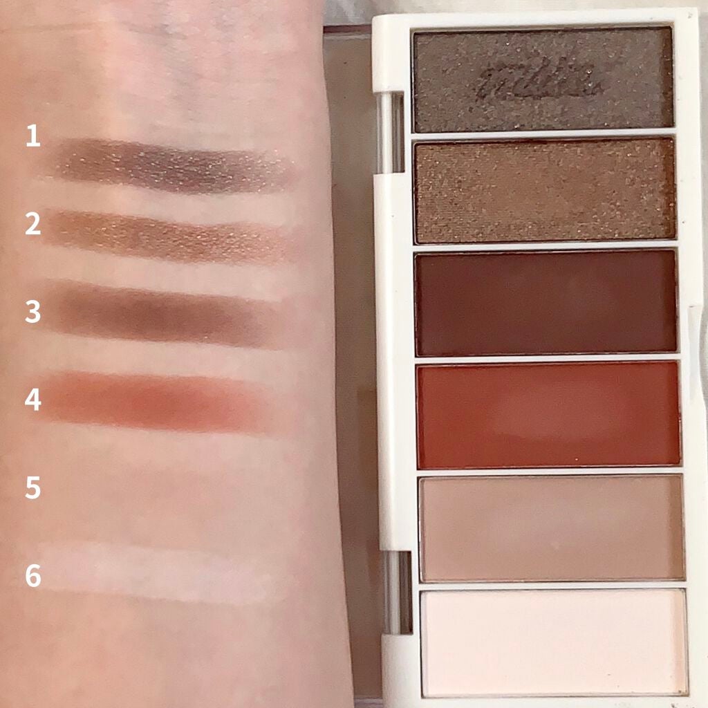 miia 6色アイシャドウ/DAISO/アイシャドウパレットを使ったクチコミ(2枚目)