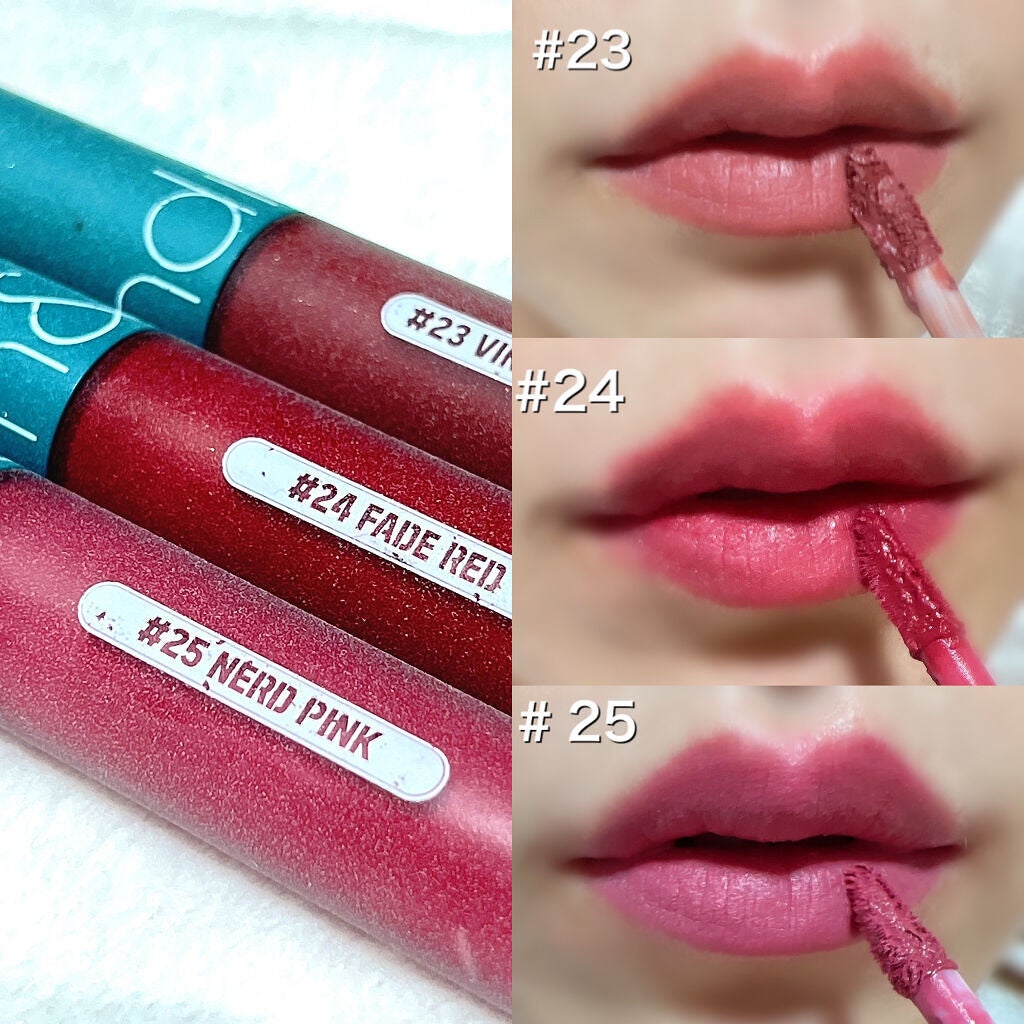 ゼロベルベットティント/rom&nd/リップティントを使ったクチコミ(3枚目)