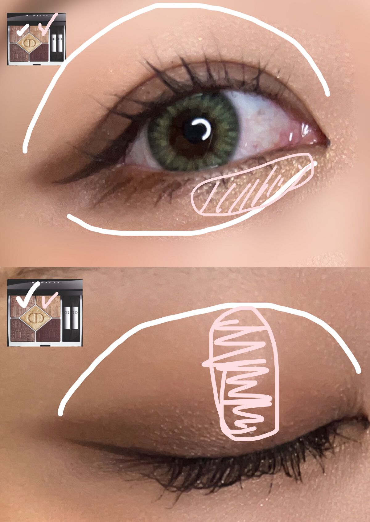 【旧】サンク クルール クチュール/Dior/アイシャドウパレットを使ったクチコミ（2枚目）