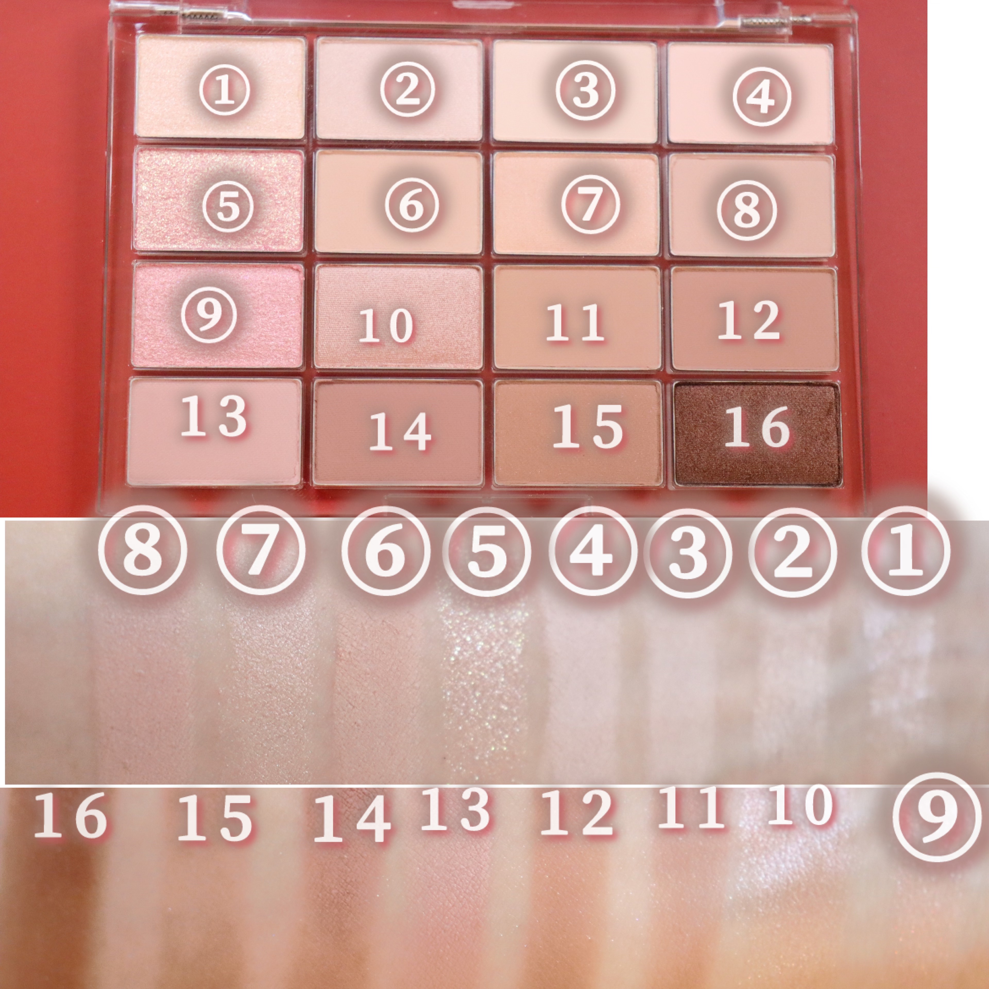 ソフトブラーリングアイパレット/wakemake/アイシャドウパレットを使ったクチコミ（3枚目）