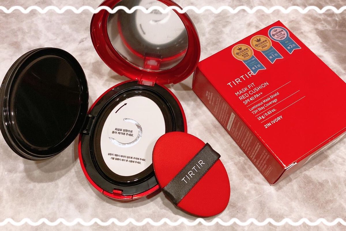 マスク フィット レッド クッション/TIRTIR(ティルティル)/クッションファンデーションを使ったクチコミ（2枚目）