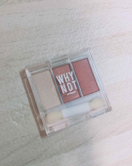 WHY NOT SPINNS 3色アイシャドウ テラコッタブラウン/DAISO/アイシャドウパレットを使ったクチコミ(2枚目)