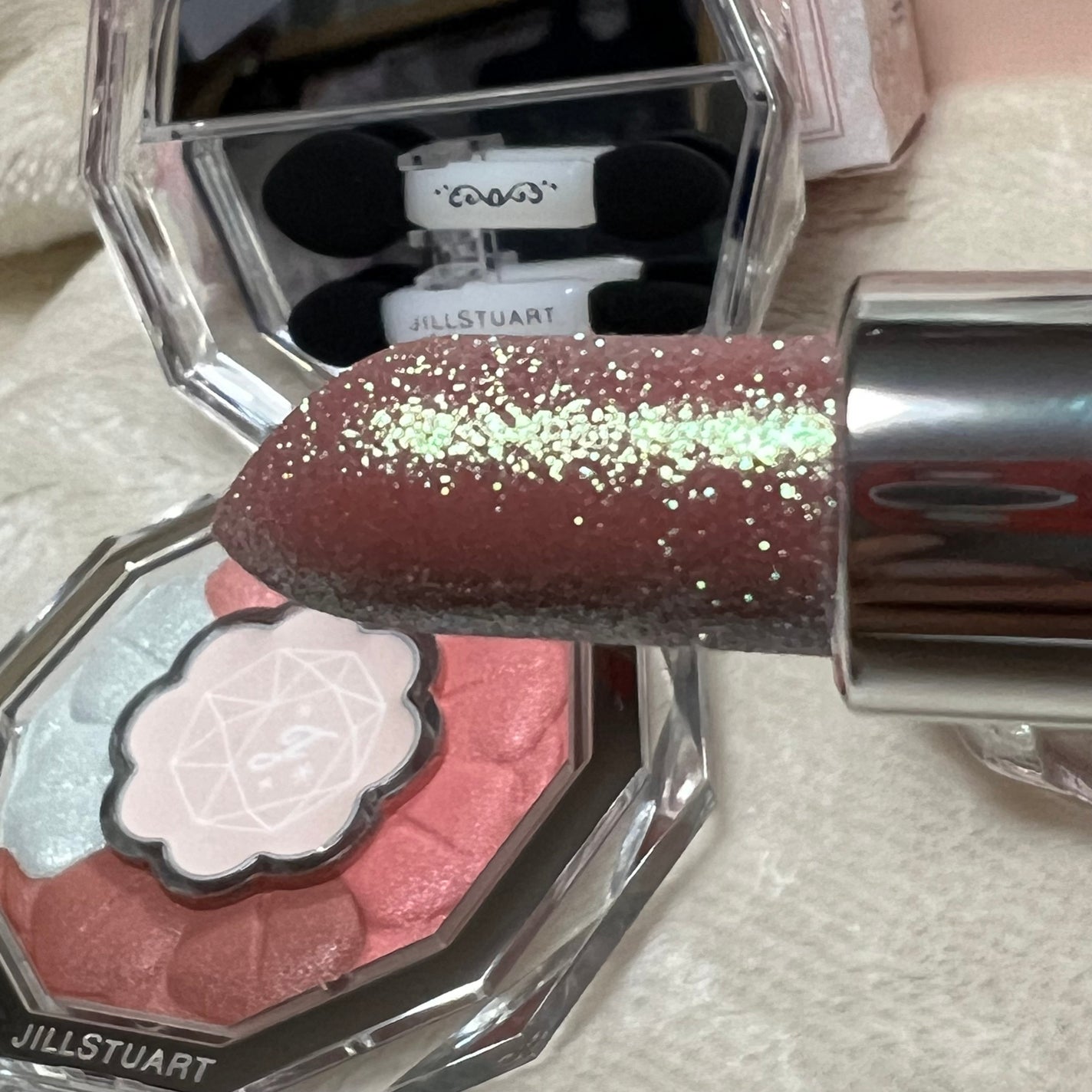 ルージュ リップジュエル ジェミーサテン/JILL STUART/口紅を使ったクチコミ(6枚目)