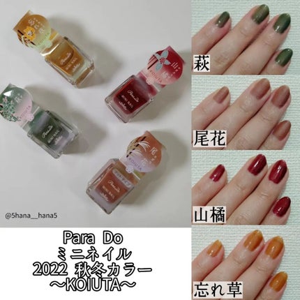 ミニネイル/パラドゥ/マニキュアを使ったクチコミ(1枚目)