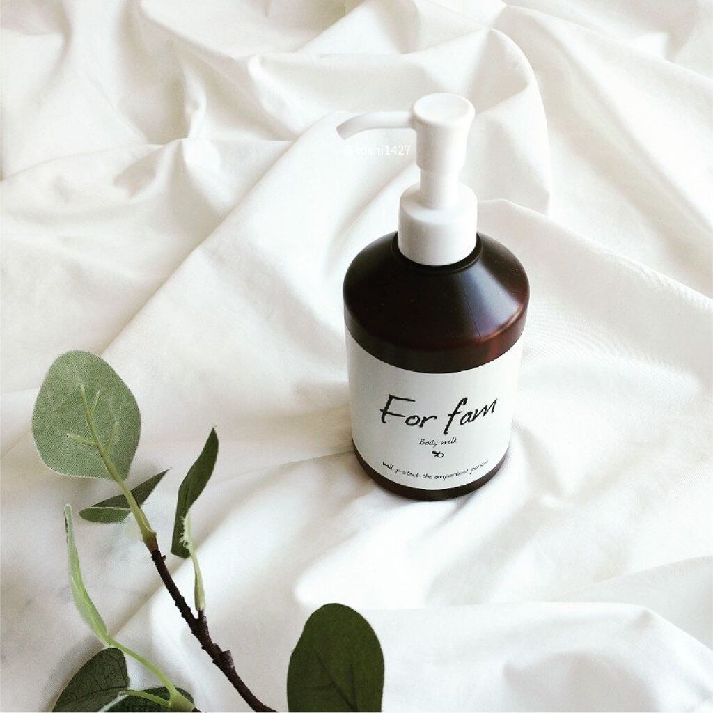 ボディミルク/For fam/ボディローションを使ったクチコミ（2枚目）