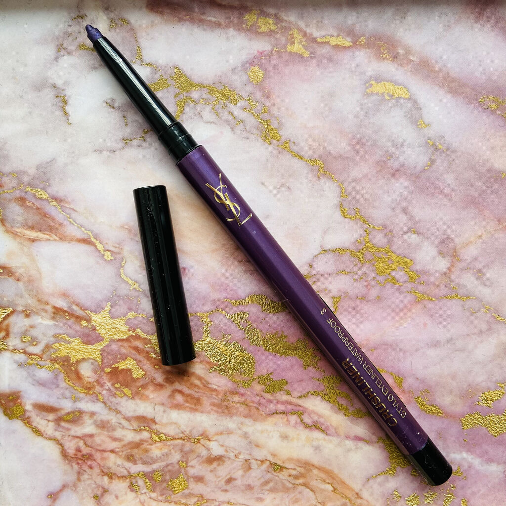 クラッシュライナー スティロ ウォータープルーフ 3 - ヴィヨレ アンスピラント＜限定色＞/YVES SAINT LAURENT BEAUTE/ペンシルアイライナーを使ったクチコミ（1枚目）