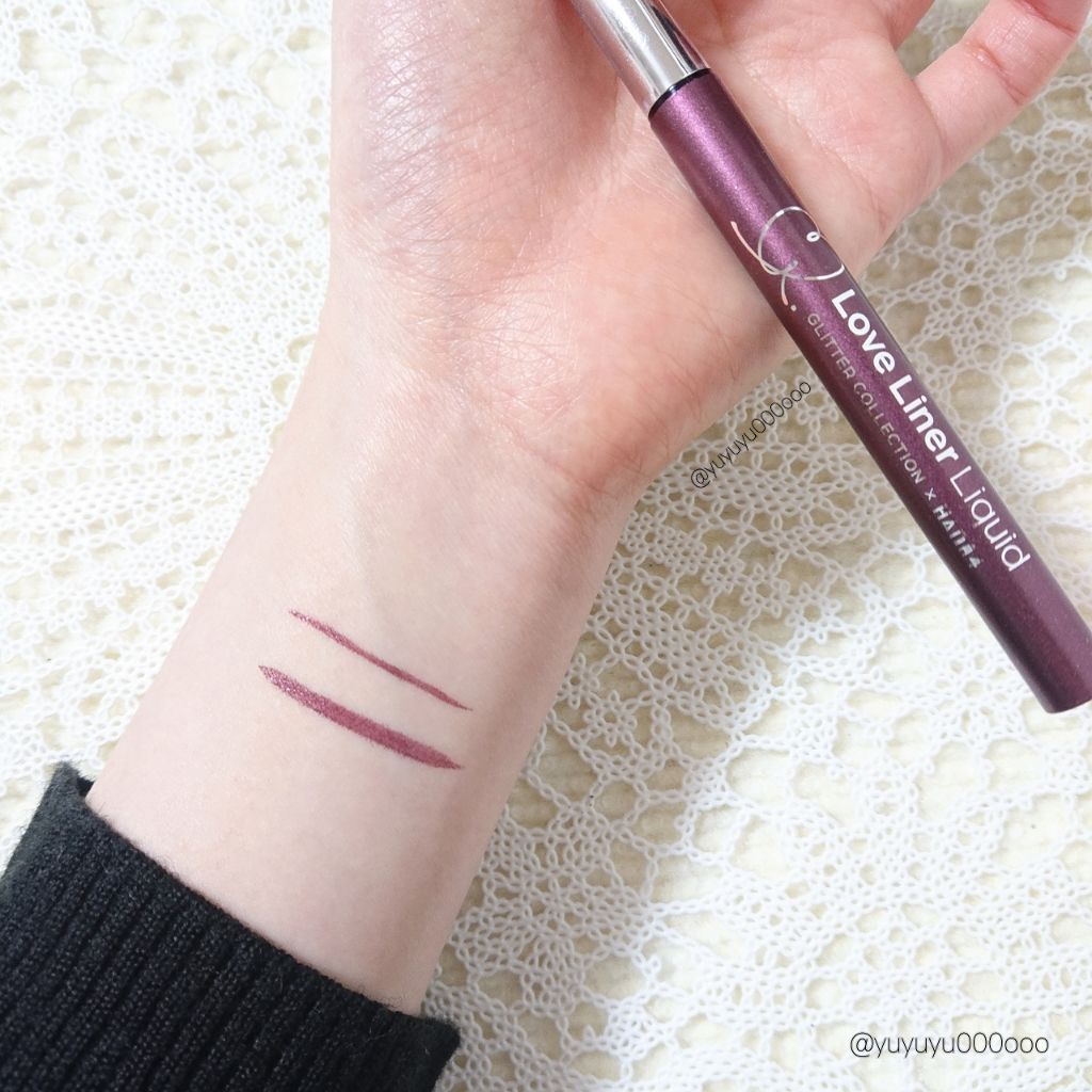 ラブ・ライナー リキッド グリッターコレクション/ラブ・ライナー/リキッドアイライナーを使ったクチコミ(2枚目)