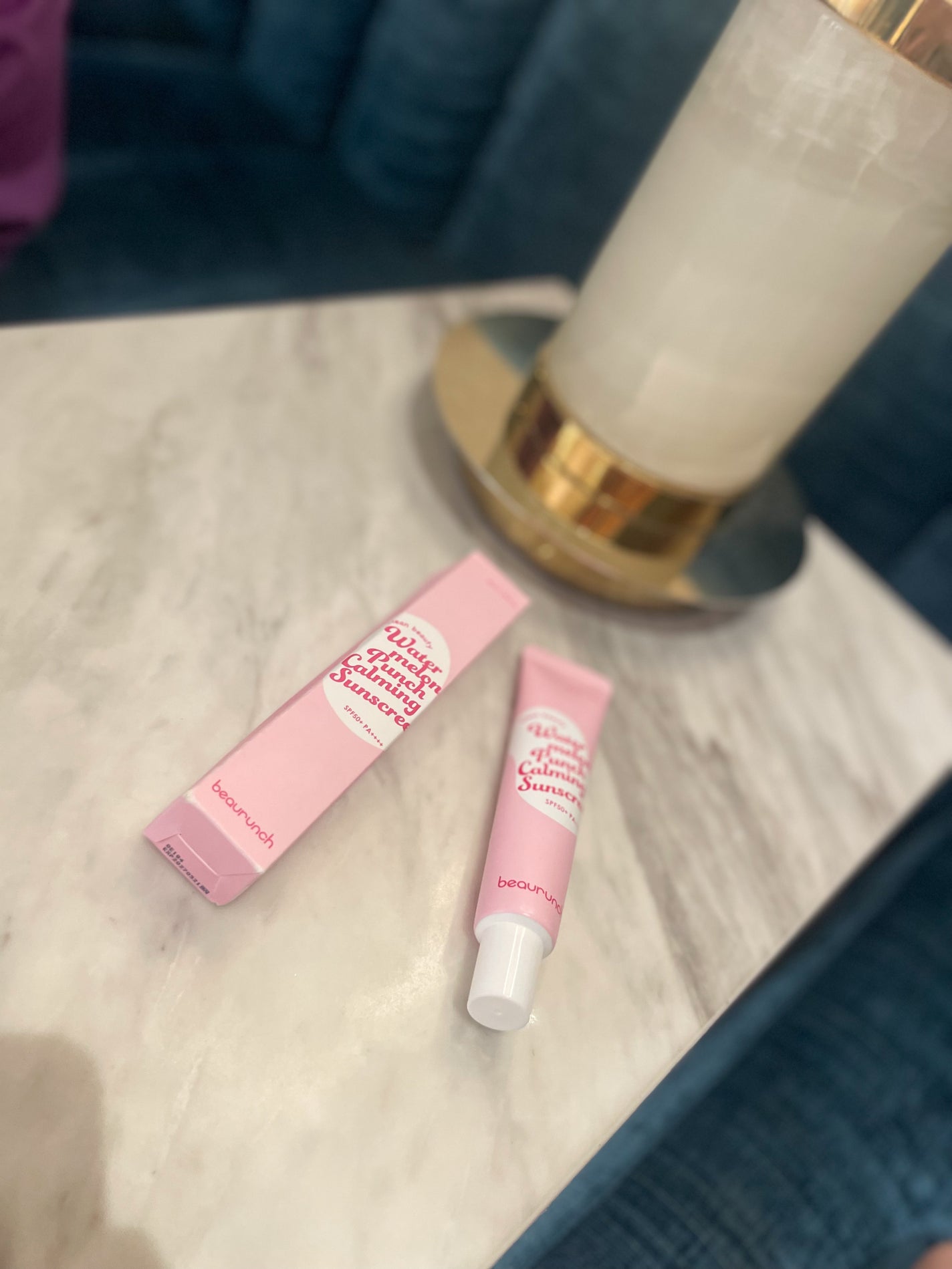 ウォーターメロン パンチ カミング サンスクリーン / スイカサンクリーム / SPF 50+ PA++++ /ビューランチ/日焼け止めクリームを使ったクチコミ(1枚目)