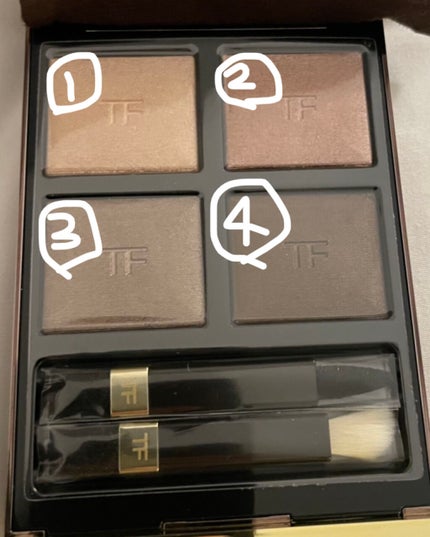 アイ カラー クォード/TOM FORD BEAUTY/アイシャドウパレットを使ったクチコミ(2枚目)