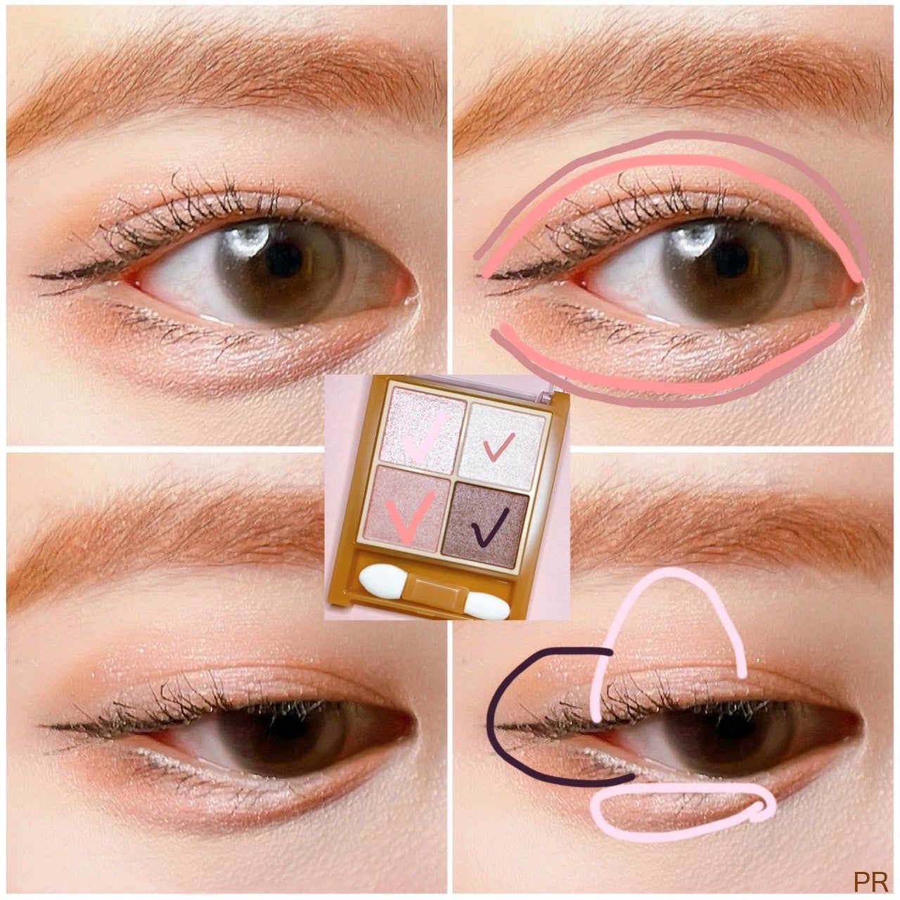 ベージュトーンアイシャドウ/CEZANNE/アイシャドウパレットを使ったクチコミ(5枚目)