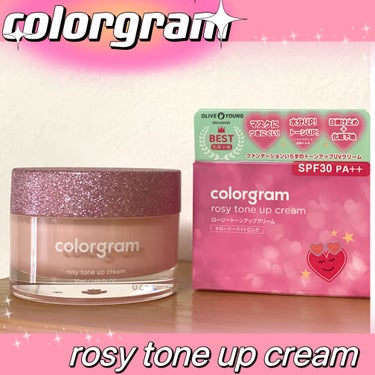 Colorgram ロージー トーンアップクリーム のクチコミ「colorgram
ロージートーンアップクリーム


🔸SPF30  PA++
🔸日焼け止めと.....」（1枚目）