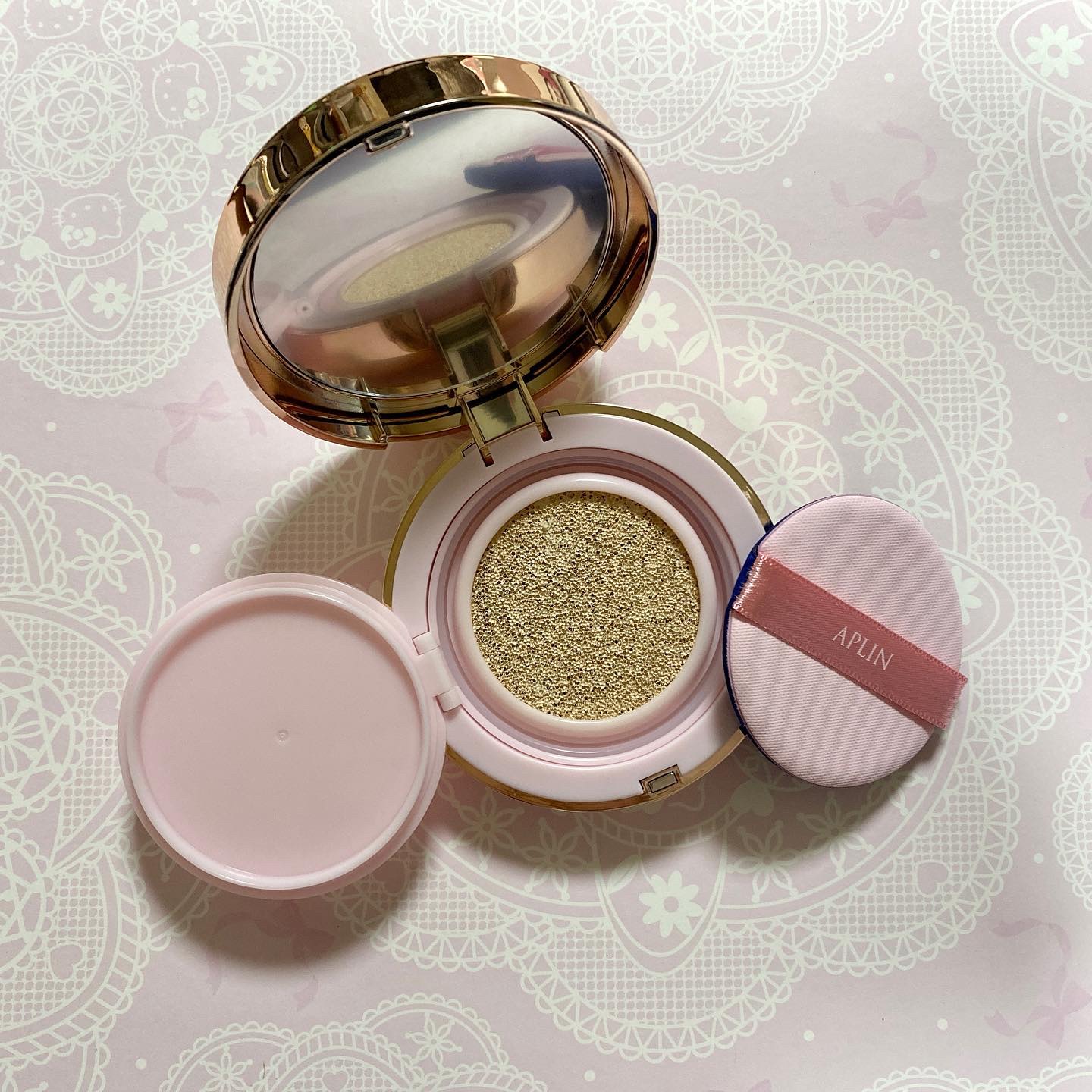 ピンクティーツリーカバークッション/APLIN/クッションファンデーションを使ったクチコミ（3枚目）