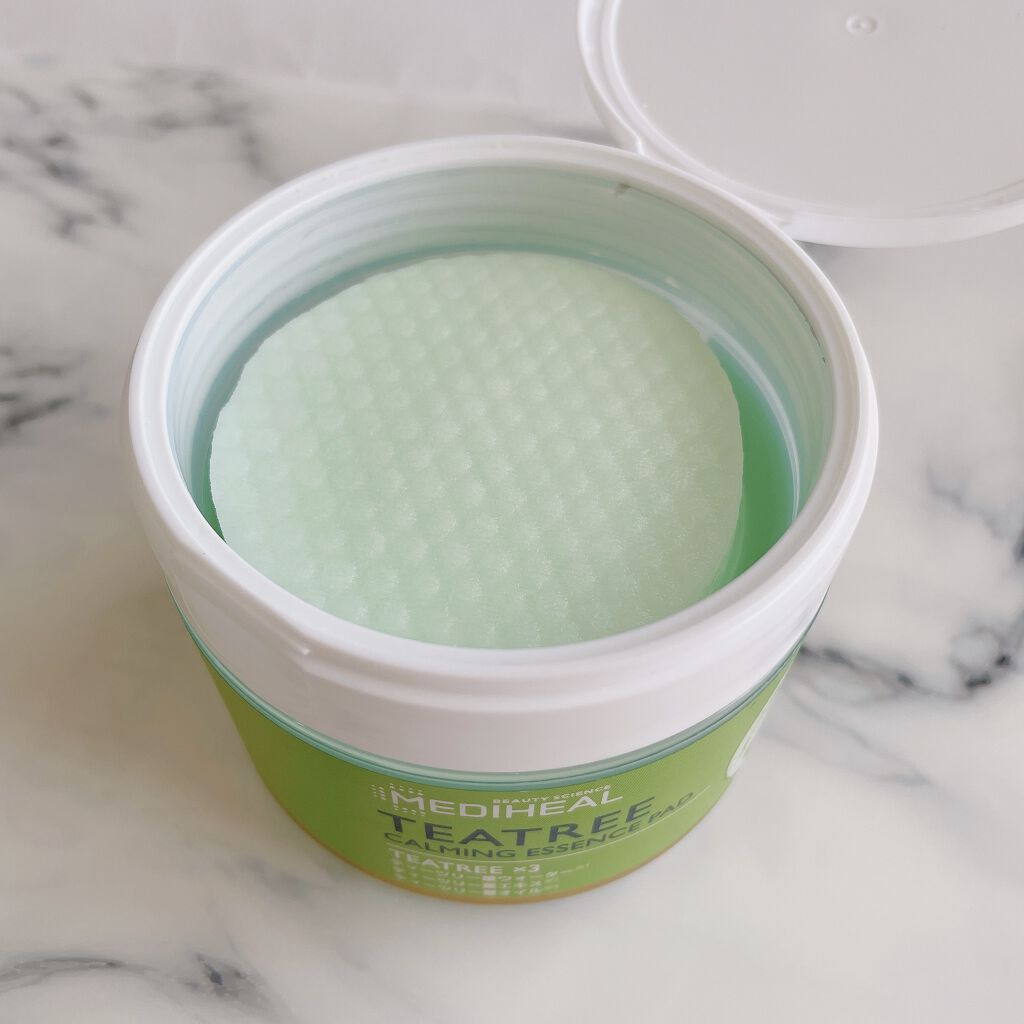 ティーツリーカーミングエッセンスパッド/MEDIHEAL/トナーパッドを使ったクチコミ（2枚目）