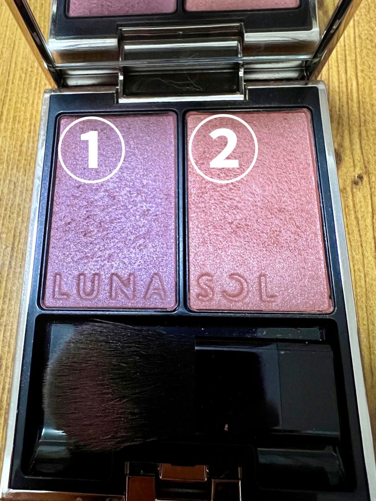 カラーリンググレイズ/LUNASOL/パウダーチークを使ったクチコミ(2枚目)