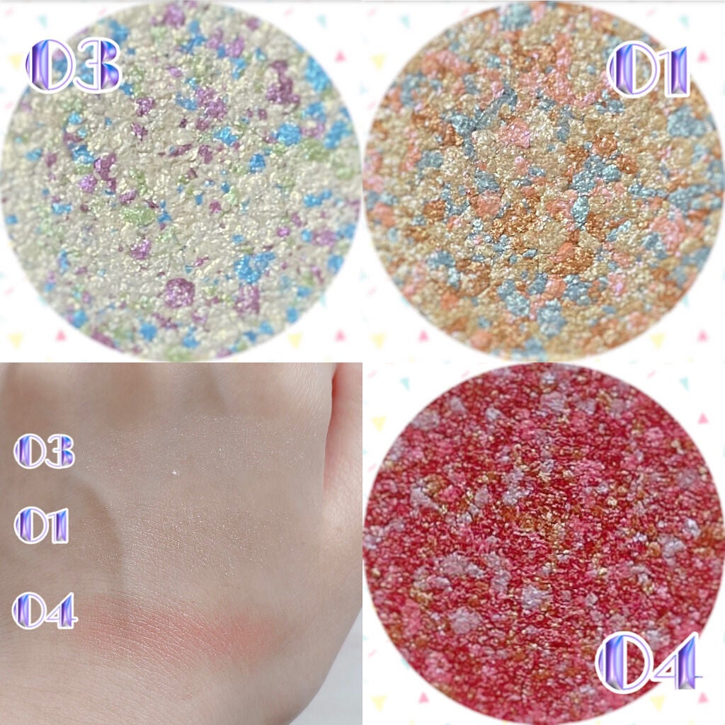 グリッタースプリンクルアイズ/MIRAGEM/グリッターを使ったクチコミ(3枚目)