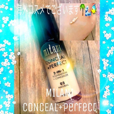 conceal+perfect/Milani Cosmetics/リキッドファンデーションを使ったクチコミ（1枚目）