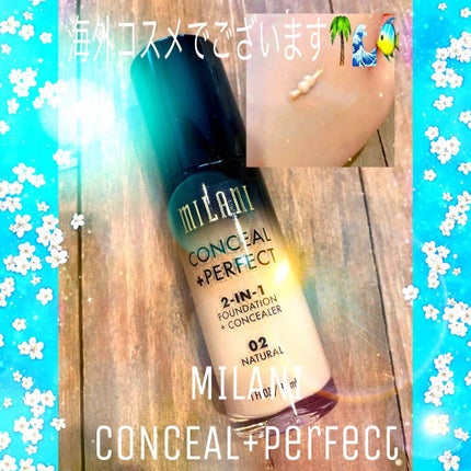conceal+perfect/Milani Cosmetics/リキッドファンデーションを使ったクチコミ(1枚目)