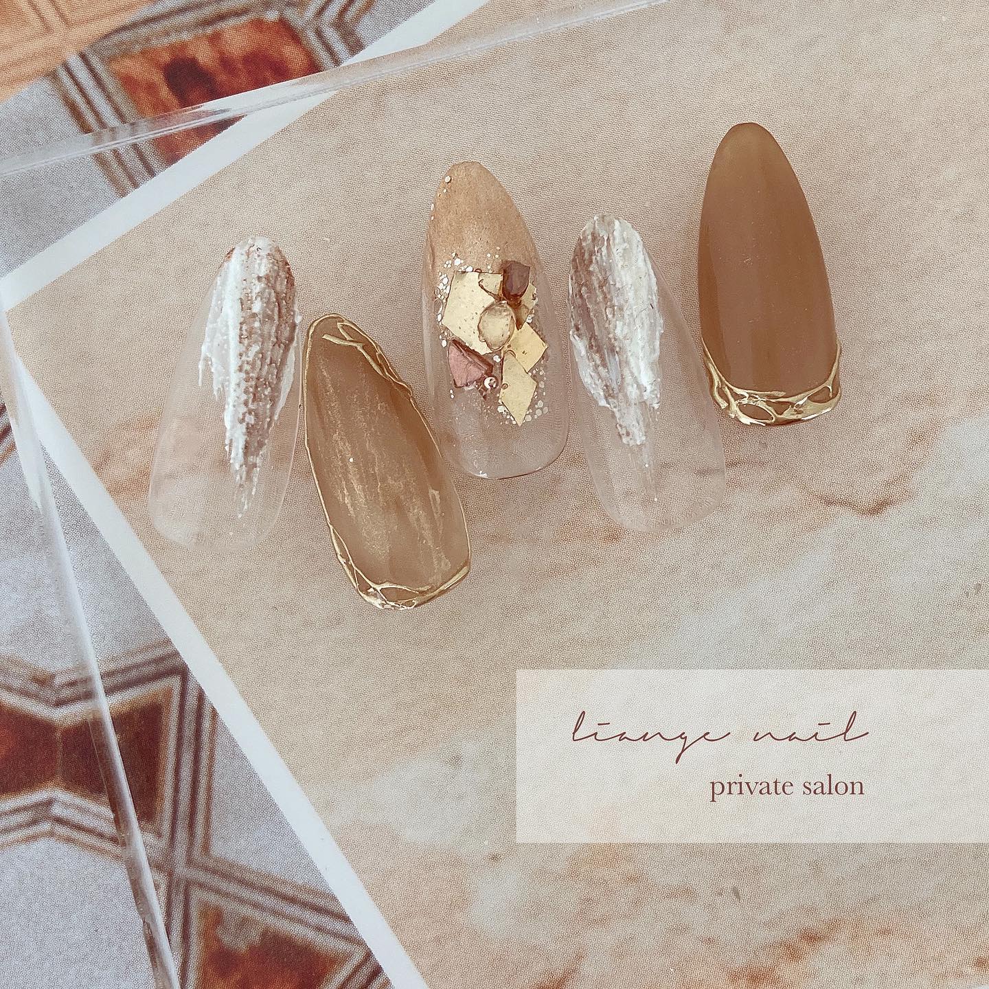 #リアンジェネイル,#柏ネイル,#ネイル,#ニュアンスネイル,#大人ニュアンスネイル,#夏ネイル,#秋ネイル,#ミラーネイル,#ホログラムネイルのネイルデザイン