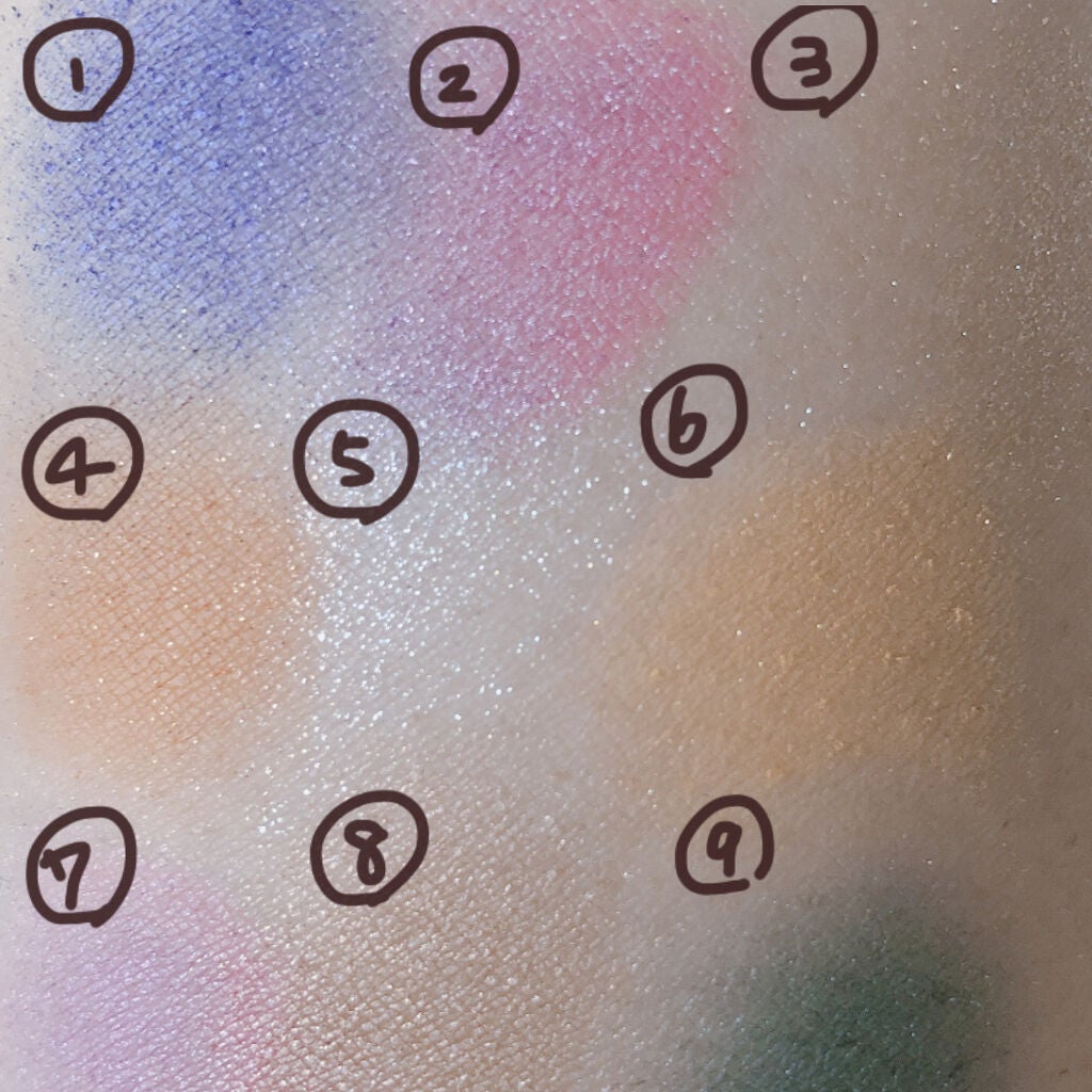 UR GLAM BLOOMING EYE COLOR PALETTE/U R GLAM/アイシャドウパレットを使ったクチコミ(4枚目)