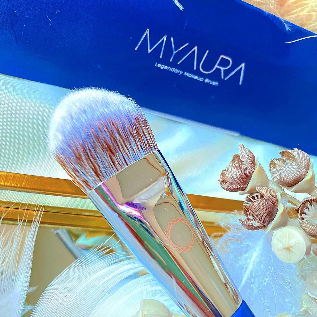119 カーブファンデーションブラシ/MYAURA/メイクブラシを使ったクチコミ(3枚目)