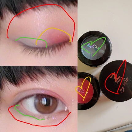 ムースアイシャドウ/ZUQUUUN GIRLS/ジェル・クリームアイシャドウを使ったクチコミ(2枚目)