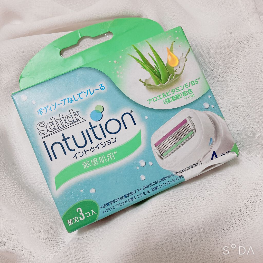 イントゥイション 敏感肌用 ホルダー (刃付き)+替刃1コ/イントゥイション/シェーバーを使ったクチコミ(1枚目)