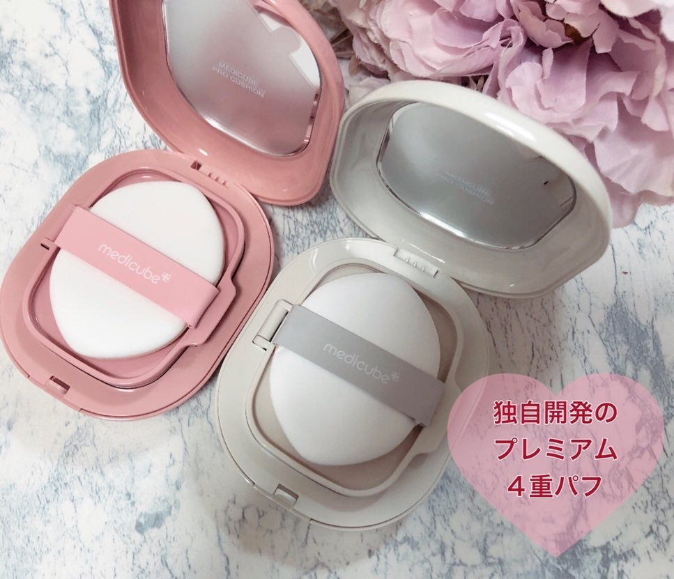 プロ グルタチオン グロウクッションファンデーション/MEDICUBE/クッションファンデーションを使ったクチコミ(2枚目)