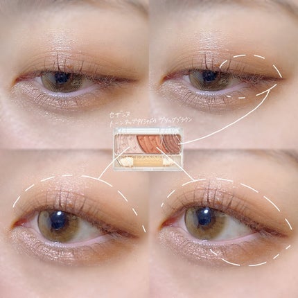 トーンアップアイシャドウ/CEZANNE/アイシャドウパレットを使ったクチコミ(3枚目)