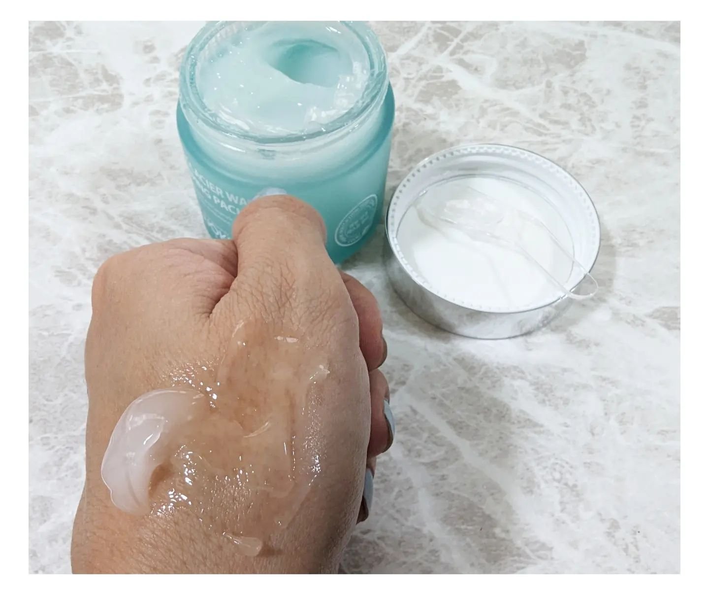 ノルディック氷河水スリーピングパック/LUOKI/フェイスクリームを使ったクチコミ（3枚目）