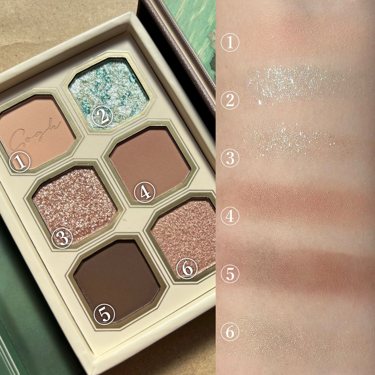 絵画アイシャドウパレット/MilleFée/アイシャドウパレットを使ったクチコミ(3枚目)