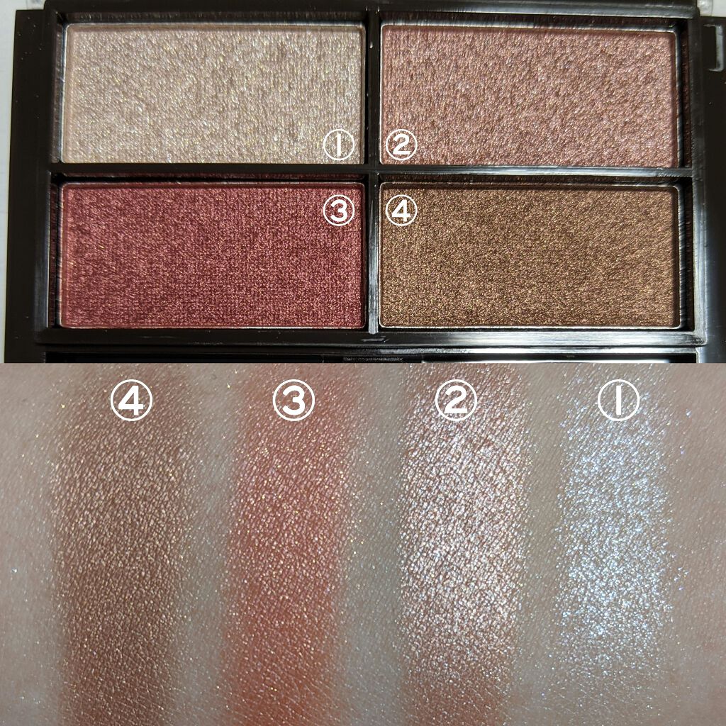 CHEER me COLOR アイシャドウ/セリア/アイシャドウパレットを使ったクチコミ(3枚目)