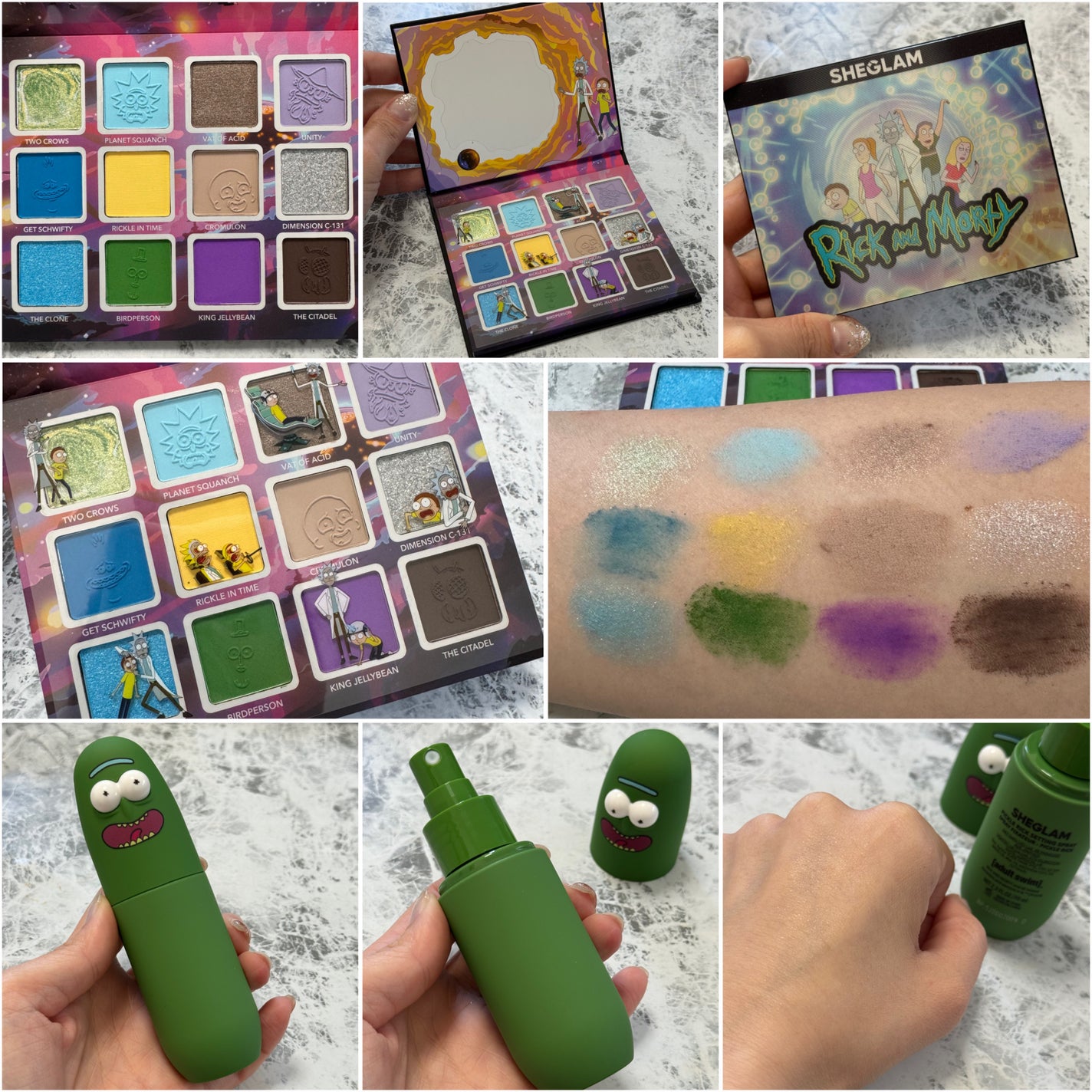 試してみた】SHEGLAM x Rick and Morty Pickle Rick Setting 試してみた】SHEGLAM x Rick and Morty Pickle Rick Setting
