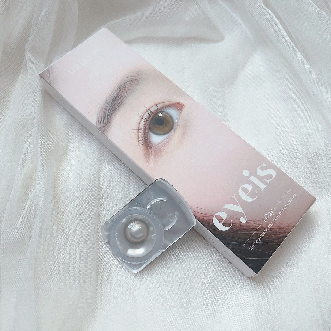 eyeis 1day アッシュブラウン/URIA i-DOL/ワンデー（１DAY）カラコンを使ったクチコミ（2枚目）