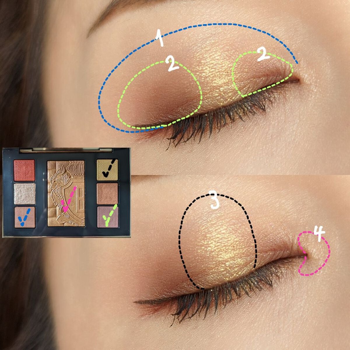 リュクス アイ & チーク パレット/BOBBI BROWN/アイシャドウパレットを使ったクチコミ(4枚目)